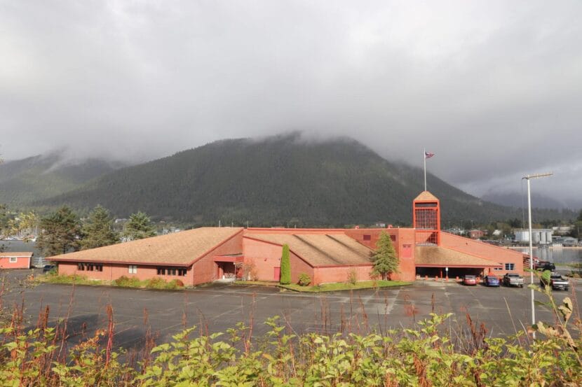 Mt. Edgecumbe High School, the state’s sole public boarding school, is seen in Sitka on Oct. 6, 2025