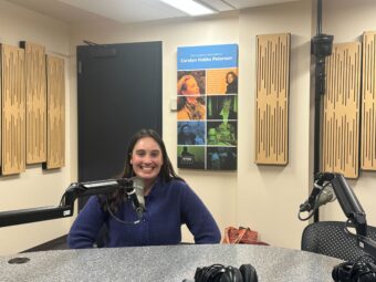 Megan McMillan, researching cruise tourism in Juneau, on Juneau Afternoon Friday, March 27, 2026.