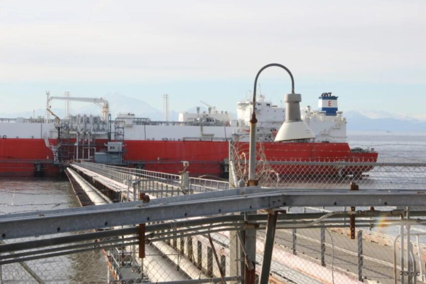 a natural gas tanker