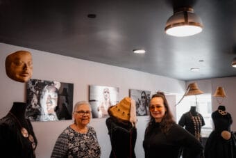 Jennie Wheeler and Jennifer Younger at Aan Hít for the opening of "Intertwined: Returning to Our Roots" in June 2026 (Photo: Rochelle Smallwood)